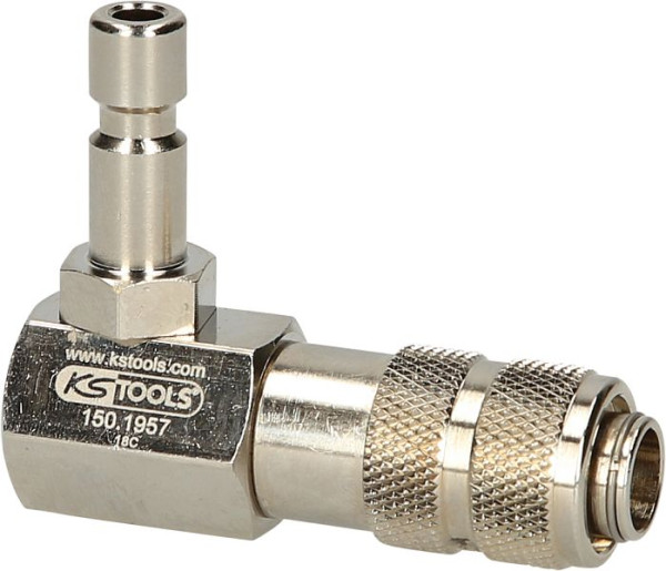 KS Tools koelsysteem bajonetadapter, 90° schuin, 150.1957