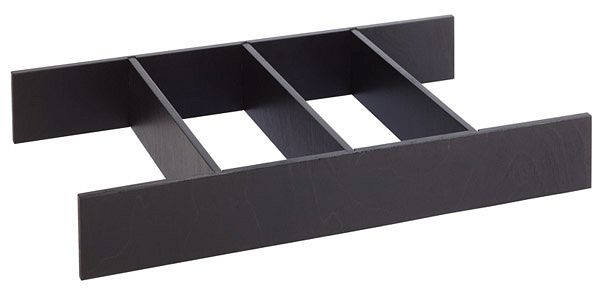 APS bestekbakinzet -FRAMES-, 48,5 x 28 cm, hoogte: 8 cm, massief beukenhout, kleur wenge, geschikt voor GN 1/1 Koelbox, 14954