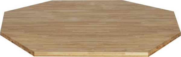 RAU massief beuken achthoekig paneel, kantlengte 1250 mm x S 40 mm, B-125-125-8-40