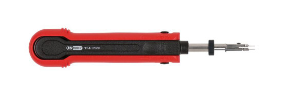 KS Tools ontgrendelingsgereedschap voor platte stekkers/platte bussen 2,8 mm (KOSTAL SLK), 2-voudig verstelbaar, 154.0120