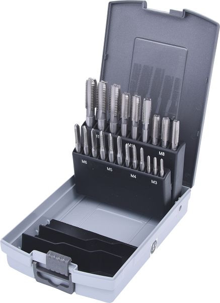 KS Tools HSS CO handtapset M, kunststof cassette 21-delig M3-M12, 336.0651