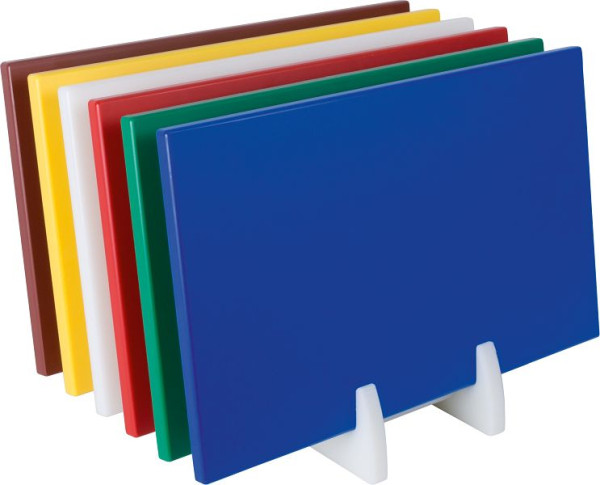 Saro polyethyleen snijplank met antislipvoetjes rood, 387-1015