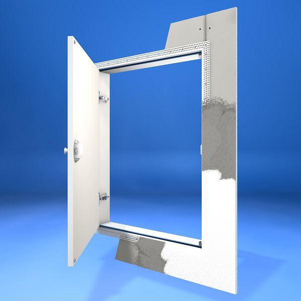 Wellhöfer kniewanddeur gelijk met de wand met PushLock-sluiting, wandopening 60 x 80 cm, 495