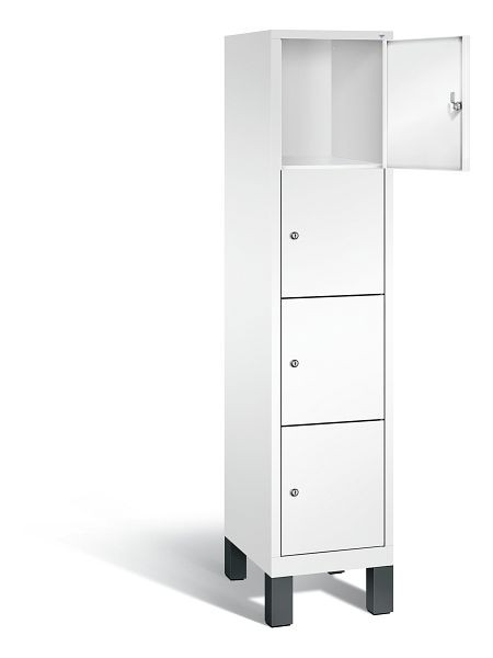 C+P lockerkast Evolo, H1850xB420xD500mm, kleur: verkeerswit, 48010-124 S10107