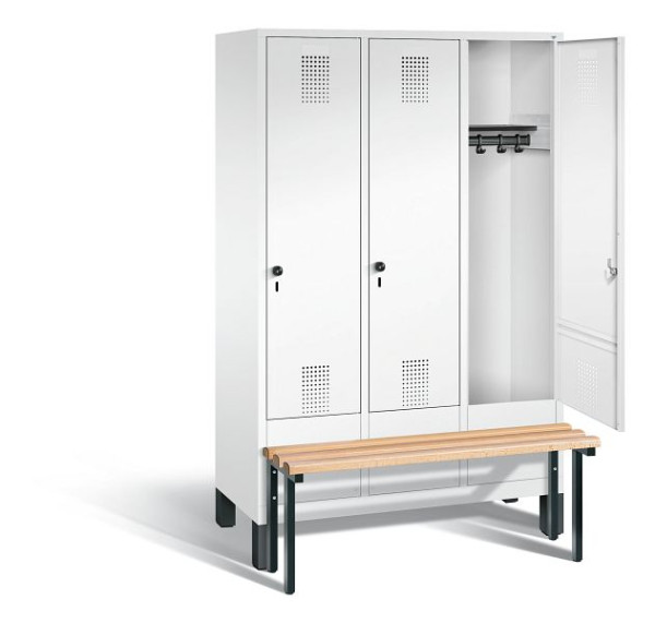 C+P Evolo locker, H1850xB1200xD815mm, kleur: verkeerswit, 48030-32 S10149