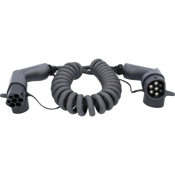 KS Tools laadkabel, spiraal, type 2/type 2 11 kw, 400 v, 16 a, 5 meter, 117.7365