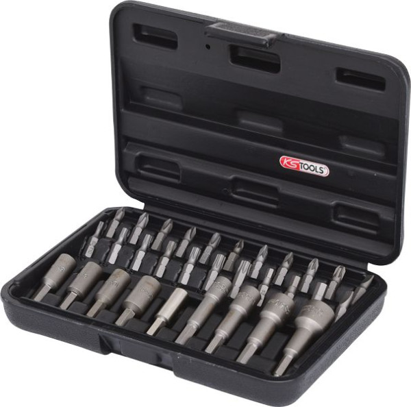 KS Tools 1/4" bit- en inschroefgereedschapset, 31-delig, 122.2100