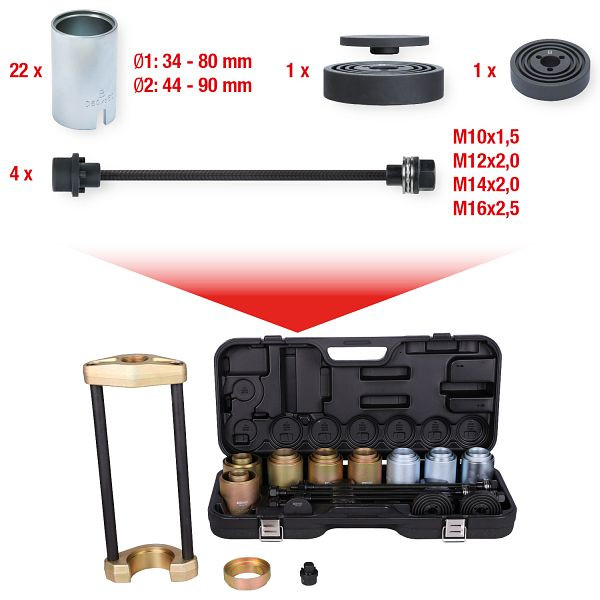KS Tools universele persgereedschapset voor asdelen, 38-delig, 440.9997