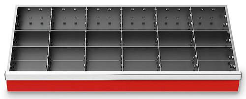 Bedrunka + Hirth lade-inzet T500 R 36-16, voor paneelhoogte 150 mm, 17 stuks, 198-141-150