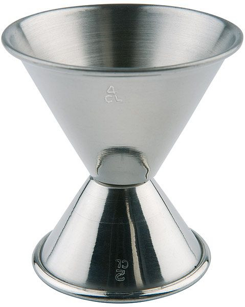 APS staafmaat, Ø 6 / 5 cm, hoogte: 6 cm, roestvrij staal, hoogglans gepolijst, volume: 2 / 4 cl, 93116