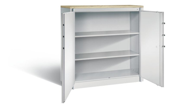 C+P brandwerende kast Certos, H1226xB1200xD500mm, kleur: lichtgrijs, dagschoot, 3 OH, 1181-00 S10562