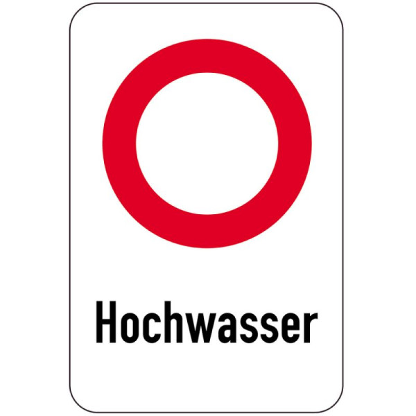 Stein HGS HGS speciaal bord, vloed, 400 x 600 mm, pictogram: rood, 14982
