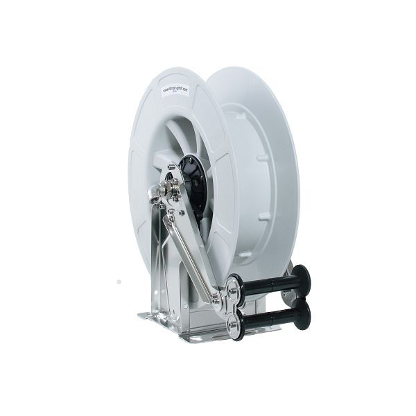 Ebinger slanghaspel OSK 400 met ABS kunststof behuizing, frame en as in RVS, medium: hogedruk 400, zonder slang, 3.404.400