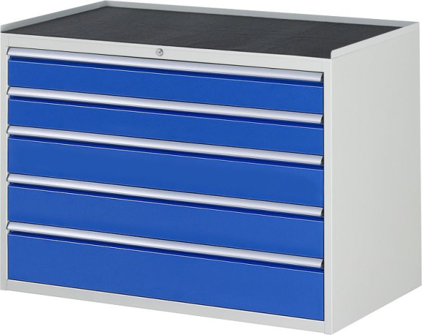 RAU ladekast serie 7000, B1145 x D650 x H825mm, metalen onderstel, hoogte 25 mm, laden: 2xH120, 2xH150, 1xH180 mm, 13-XXL5.11A-MT.11