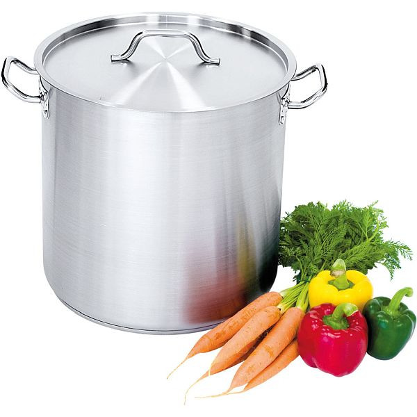 Stalgast soeppan hoge vorm, met deksel, Ø 200 mm, hoogte 200 mm, 6,3 liter, KG0101200