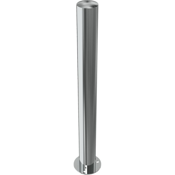 Stone HGS afzetpaal -Bollard-, vast, voor pluggen, met voetplaat Ø 150mm, zonder ogen, diameter: Ø 89 mm, 4089p