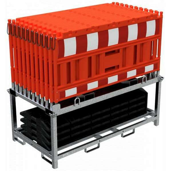 Schake slagboom SET2, 1x opslag- en transporttraverse voor slagboom, 20x Schake slagboom, 33420K-O-SET2