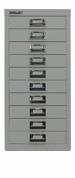 Bisley MultiDrawer™, 29-serie, DIN A4, 10 laden, lichtgrijs, L2910645