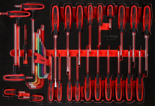 KS Tools PERFORMANCEplus gereedschapsset 34-delige schroevendraaier, 811.0034