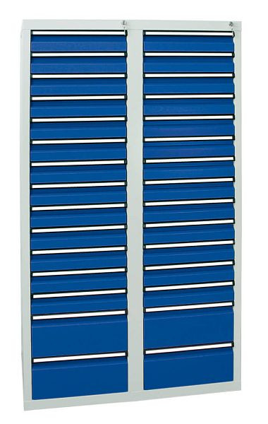 stumpf ladekast serie STS 410, RAL 7035/5010, 30 laden (26x100, 4x200 mm), 7104774