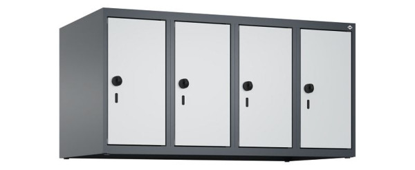 C+P kastopzet Classic PLUS, bovenkast, 7016/7035, veiligheidsdraaigrendel, 500x1000x500mm, 4 vakken, 080090-49 S10013