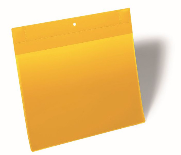 DURABLE neodymium magneettasje, geel, A4 liggend, verpakking van 10, 174804