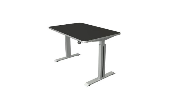 Kerkmann sta-/zittafel B 1200 x D 800 mm, zilver, elektrisch in hoogte verstelbaar van 740 - 1230 mm, antraciet/zilver, 10175713