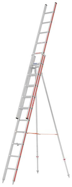HYMER fruitboomladder, tweedelig volgens DIN 68363, 2x10 sporten, lengte ingeschoven 3,12 m / uitgeschoven 5,35 m, 305020