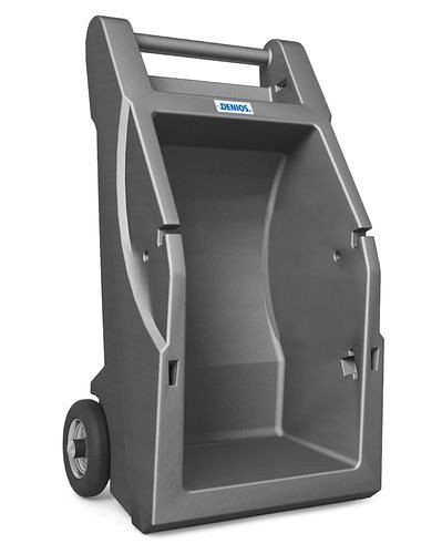 DENIOS transportwagen / kar van PE type Basic, met handvat en 2 wielen, 250-279