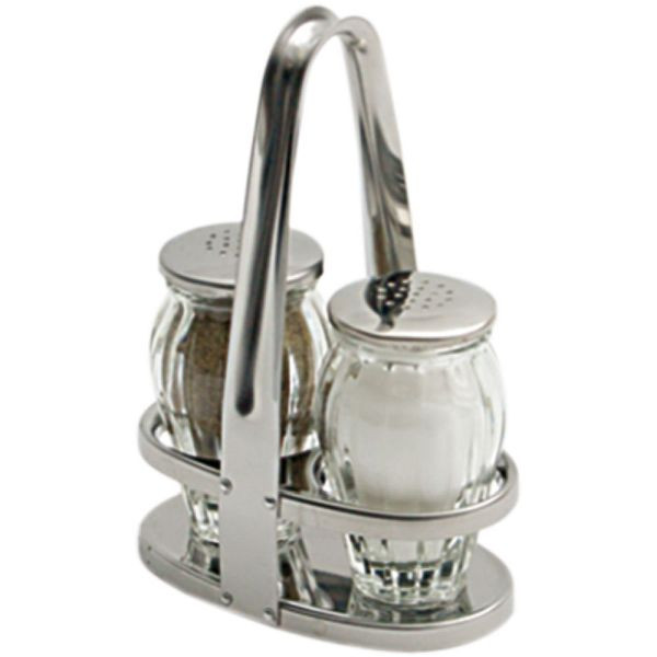 Stalgast cruet set, 2 delen, zout / peper, hoogte 145 mm, TT4101022