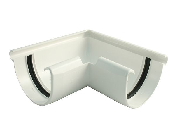 Marley buitenhoek 90°, RG 125 wit, 083858