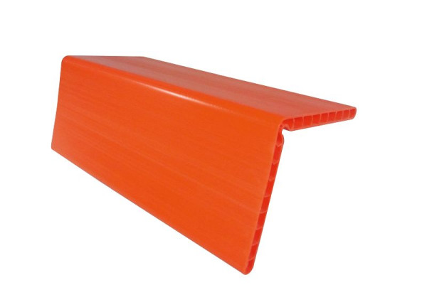 Schakekantbescherming, materiaal HDPE voor bandbreedtes, alle varianten, hoek 90°, totale breedte 1000 mm, pootlengte 190 mm, 50KS10