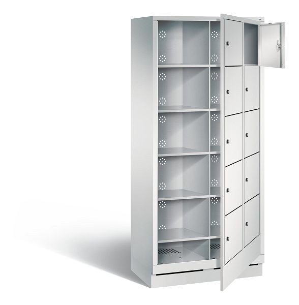C+P wasautomaat Evolo, H1800xW810xD500mm, kleur: lichtgrijs, 48160-205 S10000