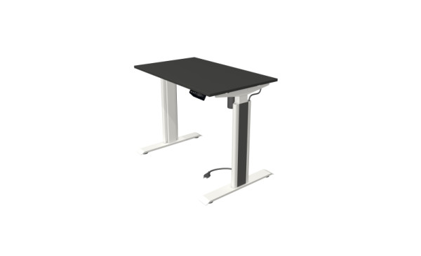 Kerkmann sta-/zittafel Move 1 Advance 100 x 60 cm wit frame, antraciet tafelblad, 10290213