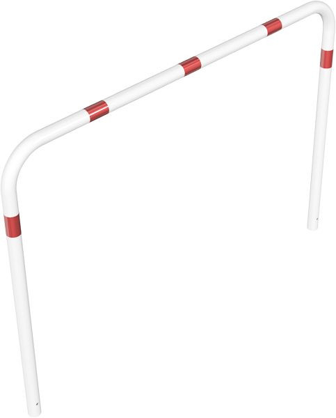 Schake buisbeugel van stalen buis Ø 60 x 2,5 mm zonder dwarsbalk voor inzetting in beton, totale breedte: 2000 mm, totale hoogte: 1400 mm, gecoat, 465_20B