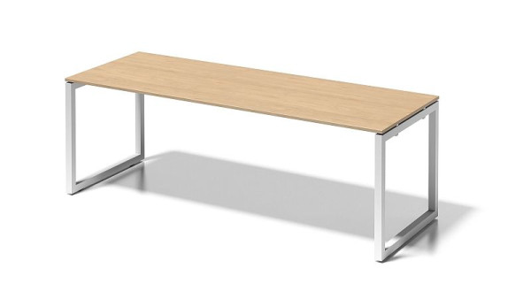 Bisley Cito bureau, 730 mm vaste hoogte O-frame, H 19 x B 2200 x D 800 mm, esdoorn/verkeerswit, DOF2208MP396