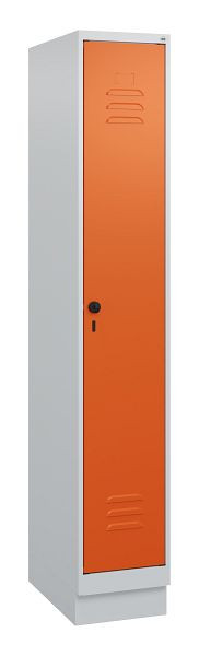 C+P luierkluis Classic PLUS met middenwand, bodem, 1800x300x500mm, 7035/2004, veiligheidsdraaigrendel, 0800207-10F S10030