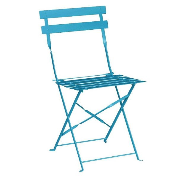 Bolero opvouwbare terrasstoelen staal azuurblauw, VE: 2 stuks, GK982