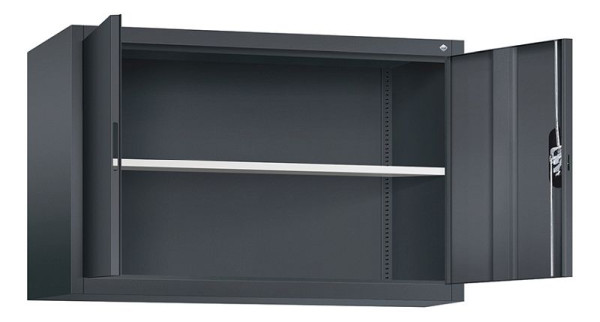 C+P bovenkast Acurado, H790xB1200xD400mm, kleur: zwart-grijs, verzonken handgreep, 9465-000 S10150