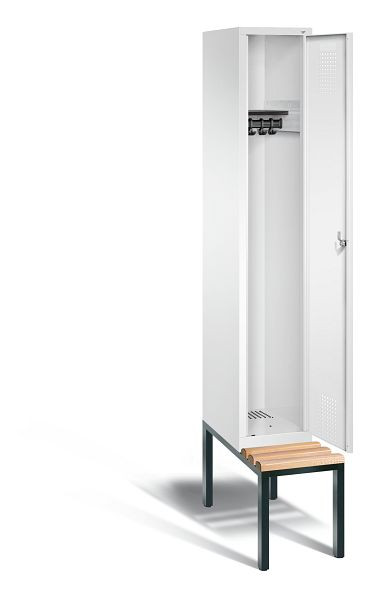C+P Evolo locker, H2090xB320xD815mm, kleur: verkeerswit, 48050-10 S10087