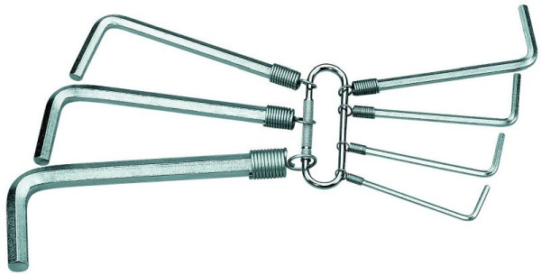 GEDORE haakse schroevendraaierset op ring 7-delig 2-8 mm, 6347430