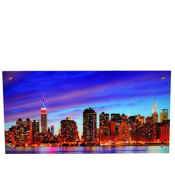Mendler glas foto T115, muurschildering poster motief, 50x100cm, New York, 36748