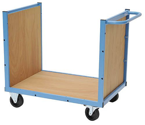 Bedrunka + Hirth transportwagen, met houten vloer, voor- en achterwand, 900 x 620 x 860 mm, 04.900.03