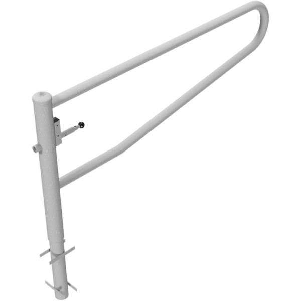 Stein HGS HGS draaipoortbarrière 360°, 2000 mm / zonder verf, voorbereid voor hangslot, voor inzetting in beton, 413.201v