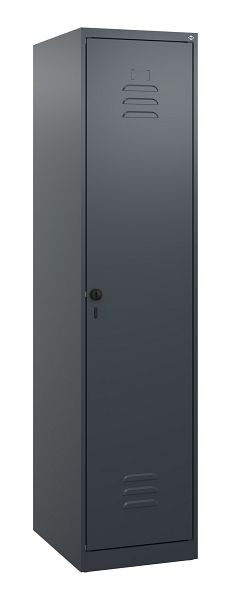 C+P luierkluis Classic PLUS met middenwand, 1700x400x500mm, 7016/7016, veiligheidsdraaigrendel, 0800007-12F S10010