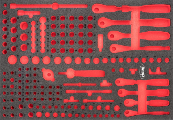 VIGOR 2-componenten zachtschuiminleg, afmetingen inzet / lademaat: L (563 x 393 x 35 mm), gebruik: V6821, V6821-L