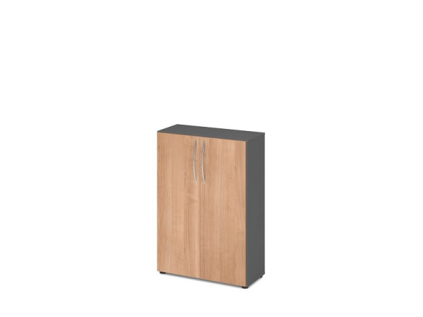 Hammerbacher kast 3OH 34, 6cm diep BM grafiet/walnoot, V4550/G/N/BM