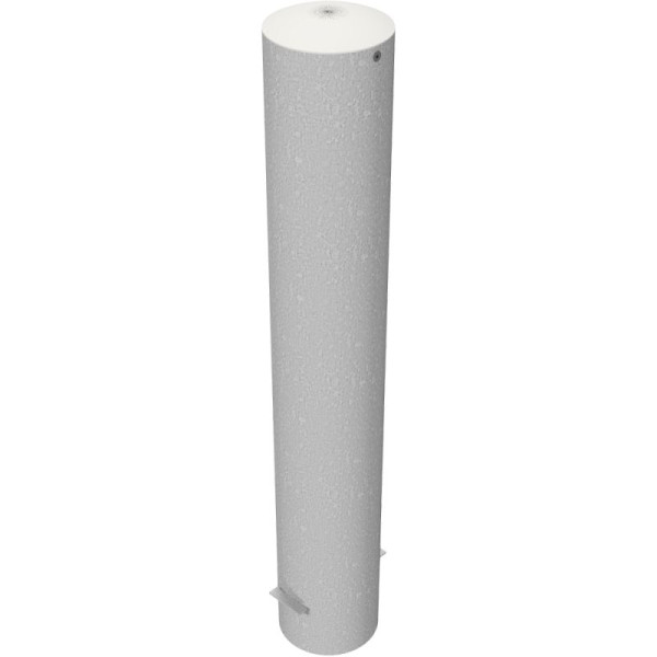 Stein HGS HGS stalen buispaal/stambeveiligingspaal -Bollard-, 1200mm, voor inzetting in beton, zonder verf, geen oogjes, met schroefbare stalen kap, wanddikte: 3,6 mm, 1574602