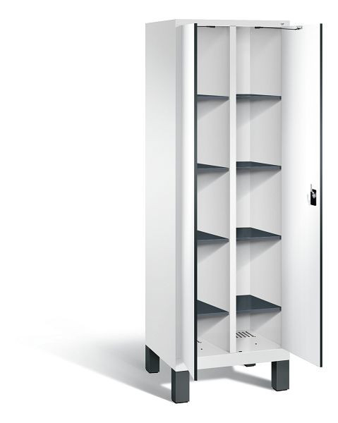 C+P washok Evolo, H1850xB610xD500mm, kleur: verkeerswit / decor wit, 48012-20B S10035