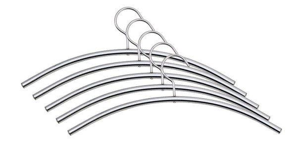 Kerkmann kledinghanger chroom, Ø 12,5, B 430 x H 150 mm, chroom, 5-pack, 39600683